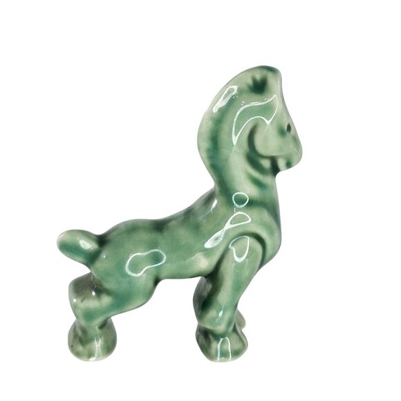 Metlox Morton Shawnee Pottery Green Horse Figurine Vintage California MCM - Picture 6 of 9